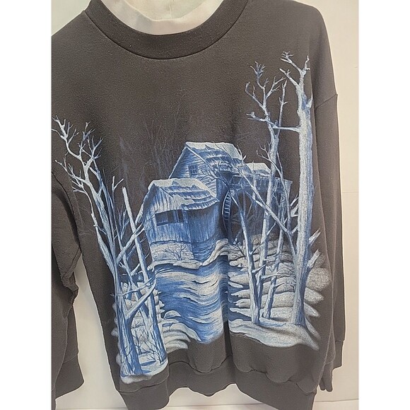 Vintage Basic Editions Shirt Grandma 90s Sweatshirt Sz M - Picture 1 of 12